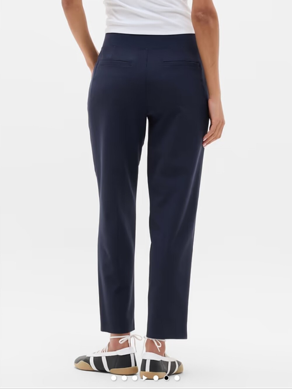 New Athleta Endless High Rise Navy Pants Strech Pull On Women's Size 22 - Picture 7 of 8